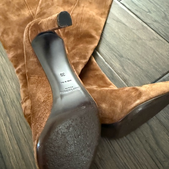 Saint Laurent Long Suede Pull On Boots Size EU 39 US 9 - Picture 3 of 6